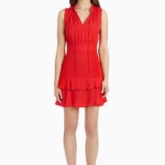 PARKER MATILDA RED DRESS - Picture 7 of 7